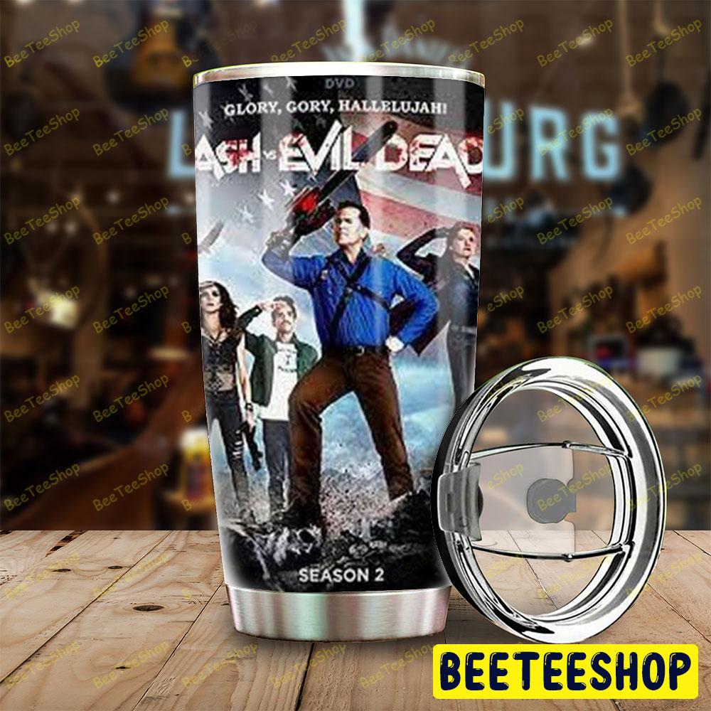 Flag Us Ash Vs Evil Dead Halloween Beeteeshop Tumbler