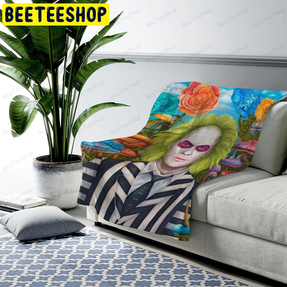 Flower Michael Keaton Beetlejuice Halloween Beeteeshop US Cozy Blanket