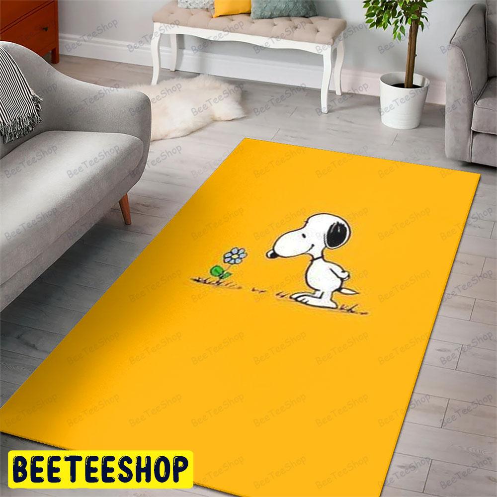 Flower With Snoopy It’s The Great Pumpkin Charlie Brown Halloween Beeteeshop Rug Rectangle