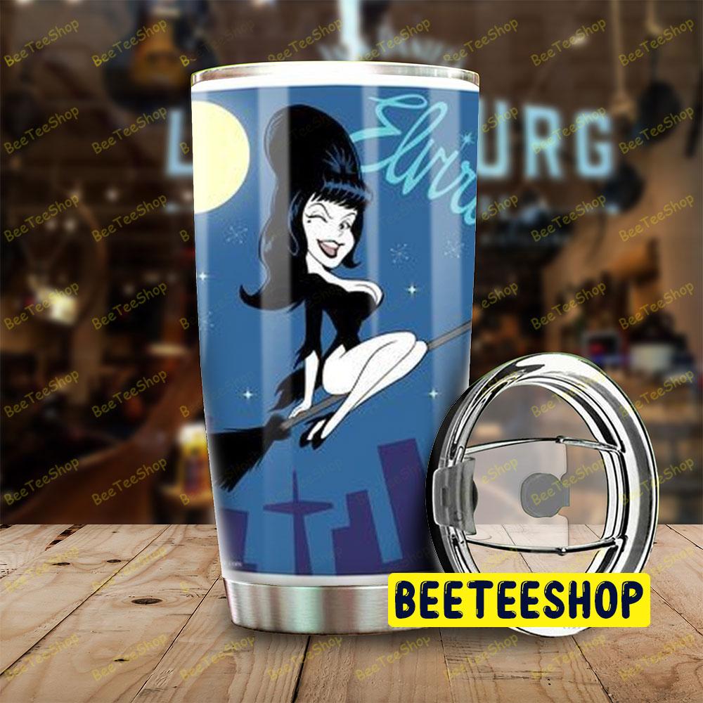 Flying Elvira Mistress Of The Dark Halloween Beeteeshop Tumbler