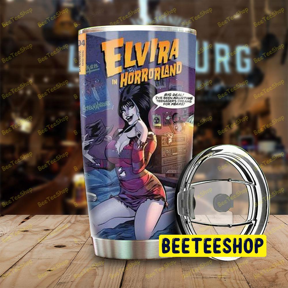 Freddy Krueger Elvira In Horrorland Elvira Mistress Of The Dark Halloween Beeteeshop Tumbler