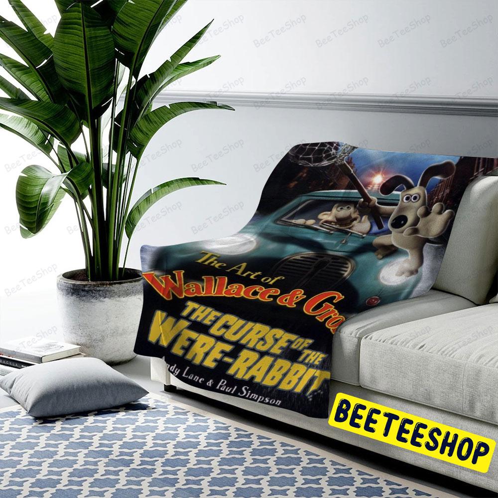 Funny Car Wallace & Gromit The Curse Of The Were-Rabbit Halloween Beeteeshop US Cozy Blanket