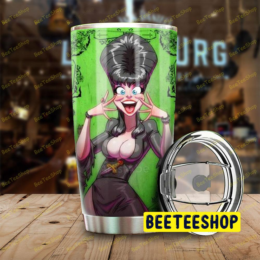 Funny Cartoon Style Elvira Mistress Of The Dark Halloween Beeteeshop Tumbler