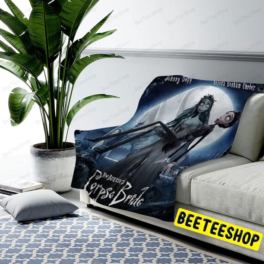 Funny Couple Corpse Bride Halloween Beeteeshop US Cozy Blanket