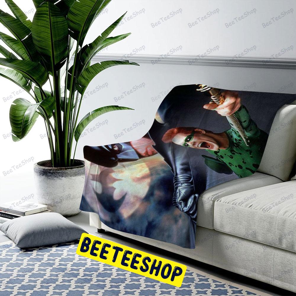 Funny Jim And Batman Forever Halloween Beeteeshop US Cozy Blanket