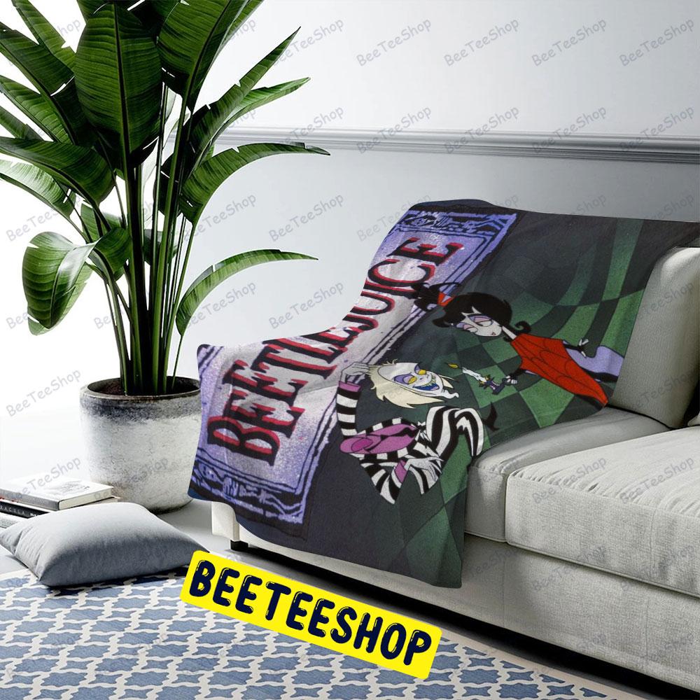 Funny Michael Keaton Beetlejuice Halloween Beeteeshop US Cozy Blanket