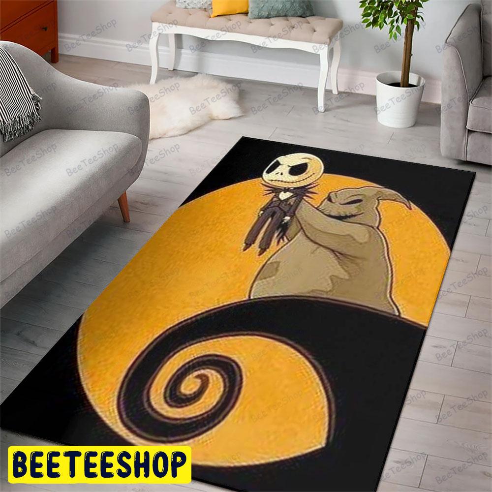 Funny Oogie Boogie And Chibi Jack The Nightmare Before Christmas Halloween Beeteeshop Rug Rectangle