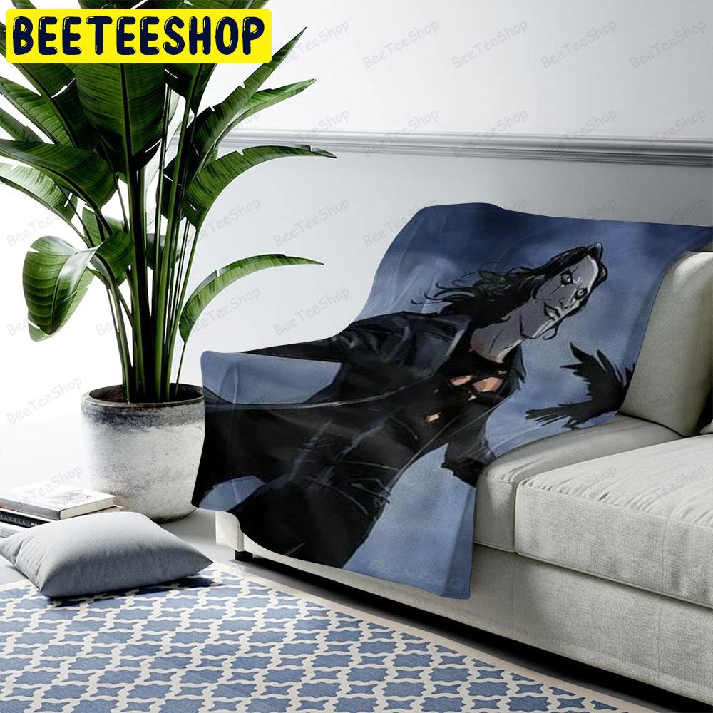 Funny Top Dollar The Crow Halloween Beeteeshop US Cozy Blanket