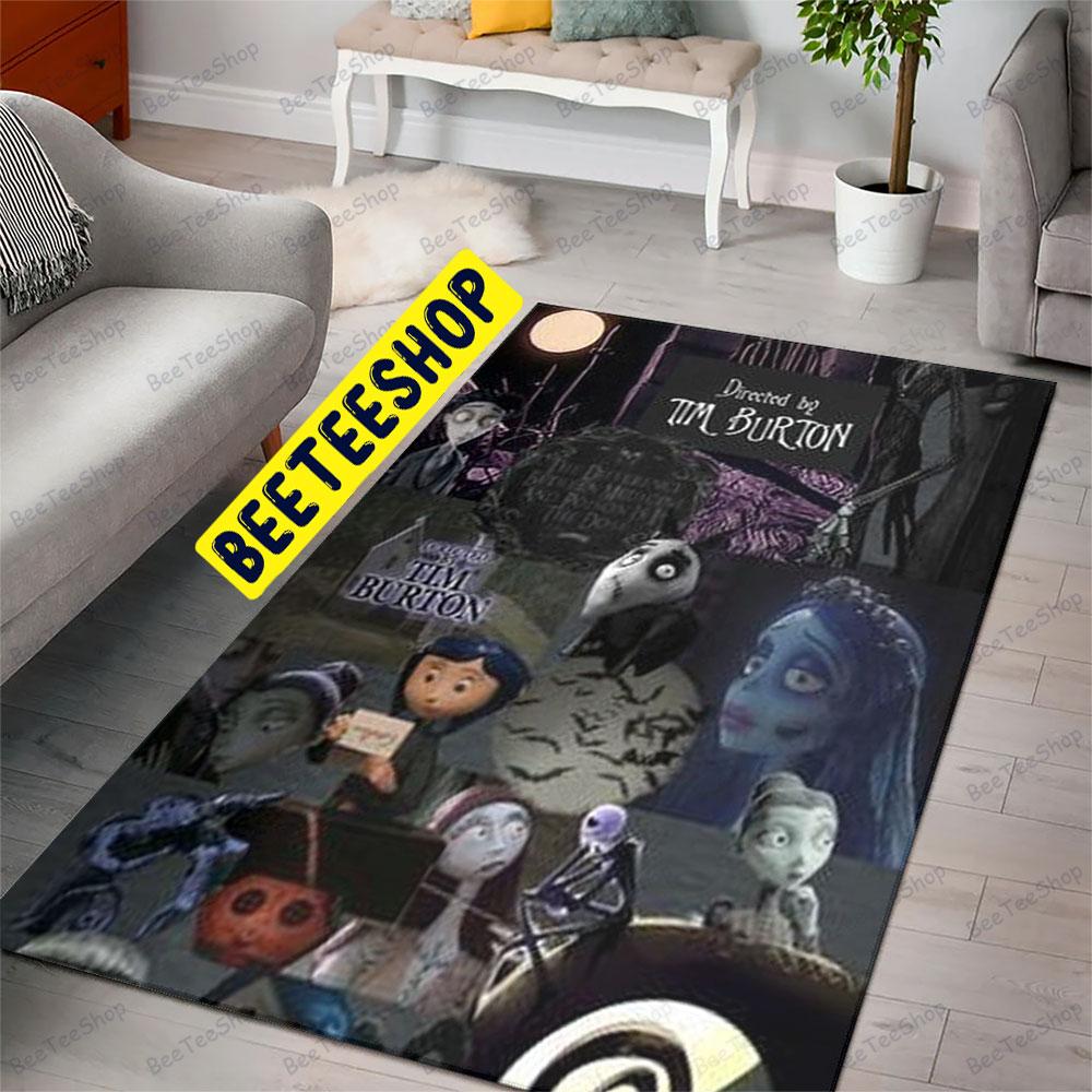 Girl In Cartoon Corpse Bride Halloween Beeteeshop Rug Rectangle