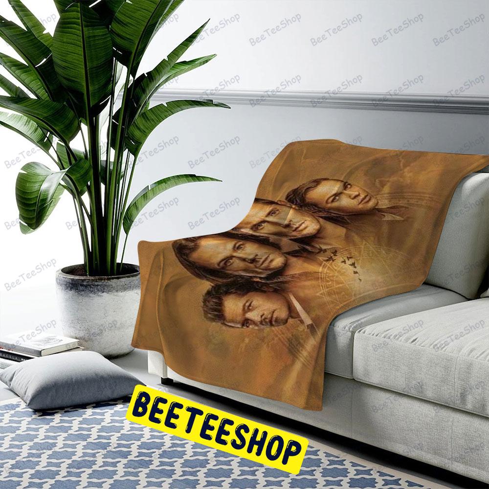 Gold Style Supernatural Halloween Beeteeshop US Cozy Blanket