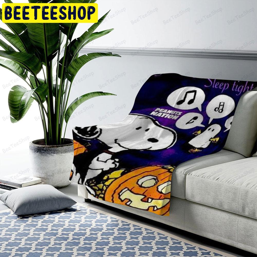 Good Night Sleep Tight It’s The Great Pumpkin Charlie Brown Halloween Beeteeshop US Cozy Blanket