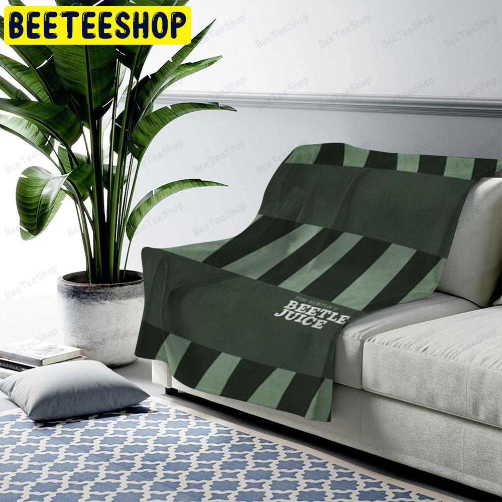 Green Art Beetlejuice Halloween Beeteeshop US Cozy Blanket