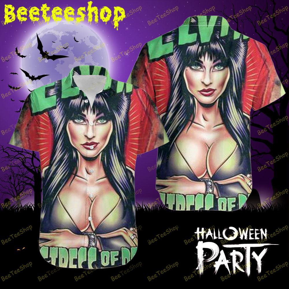 Green Art Elvira Mistress Of The Dark Halloween Beeteeshop Hawaii Shirt