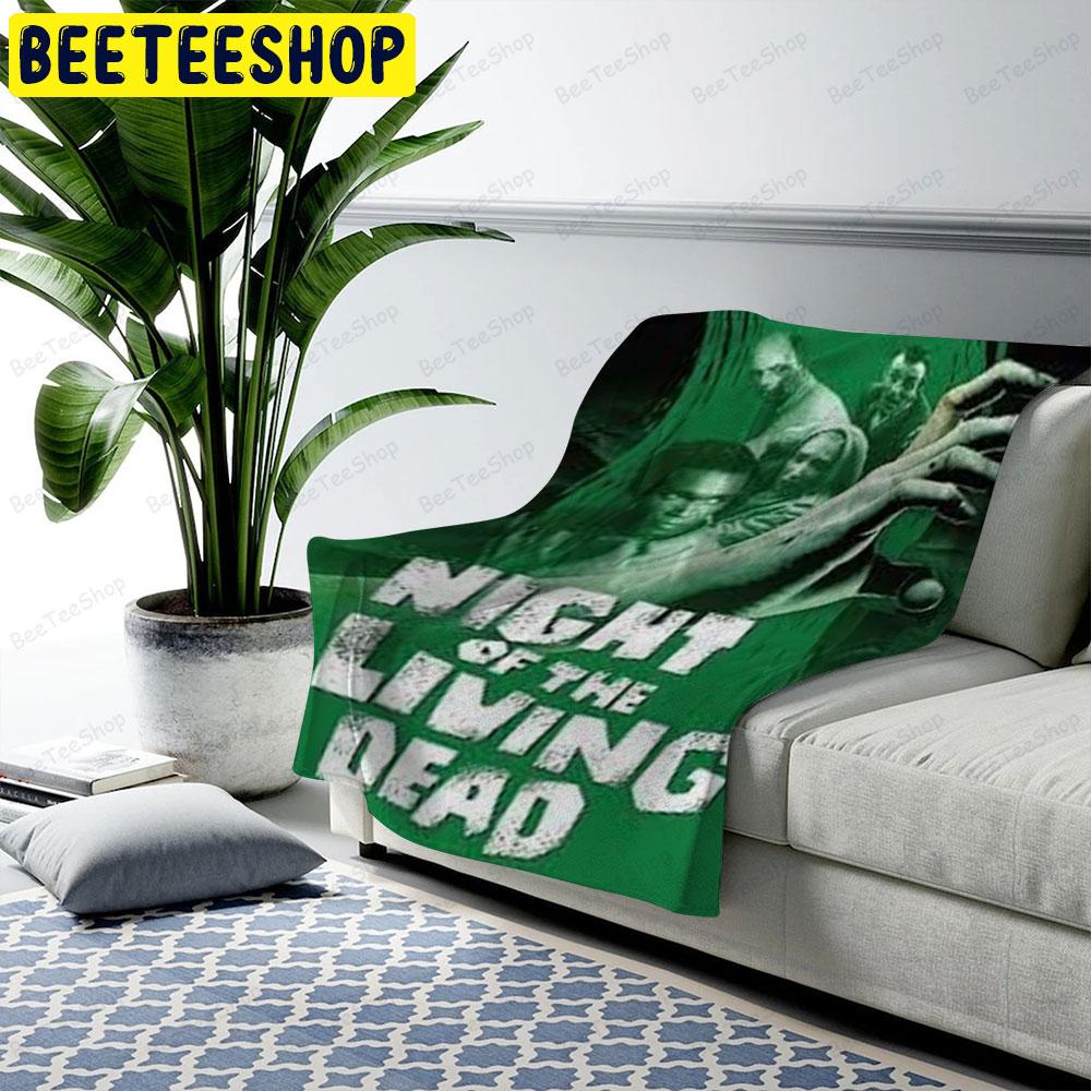 Green Art Movie Night Of The Living Dead Halloween Beeteeshop US Cozy Blanket