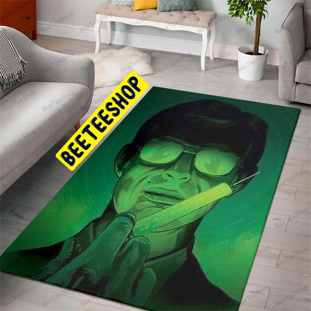 Green Bruce Abbott Re-Animator Halloween Beeteeshop Rug Rectangle