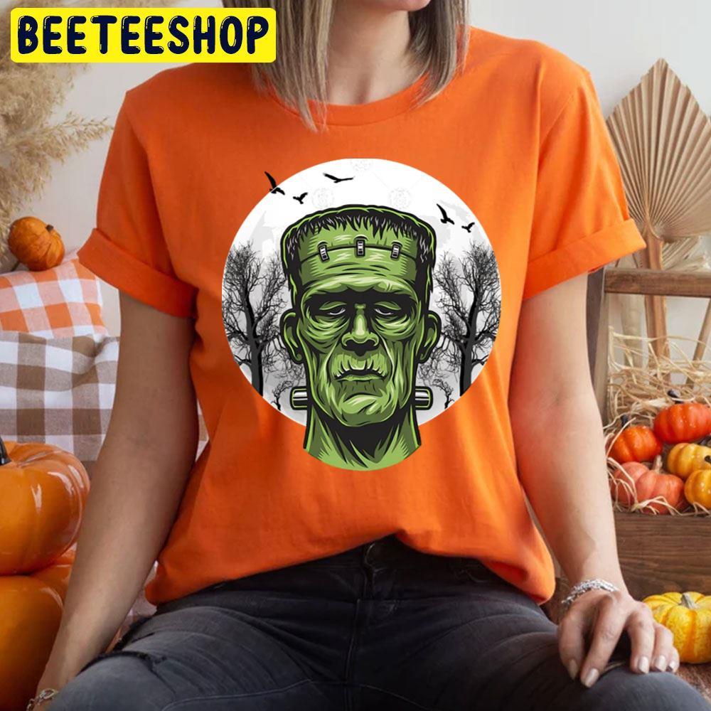 Green Head Frankenstein Halloween Beeteeshop Trending Unisex T-Shirt