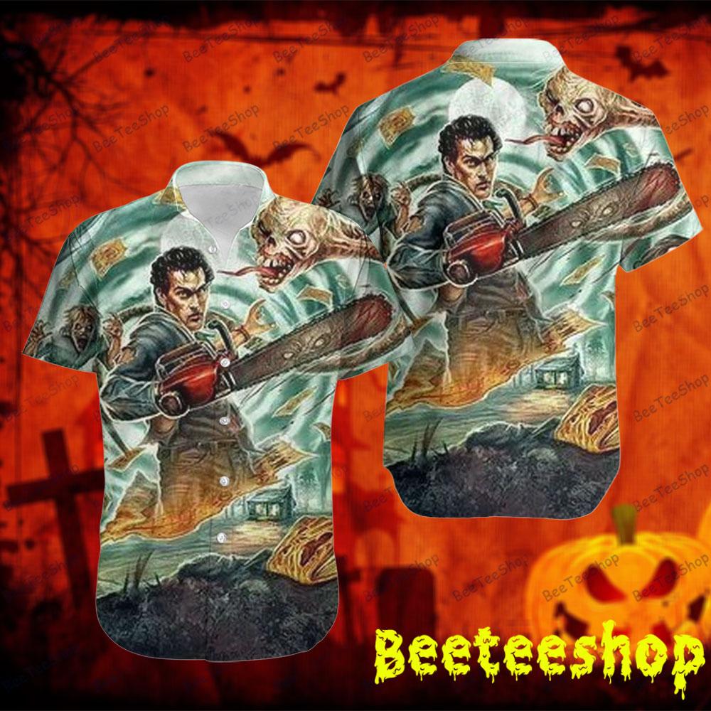 Green Style Ash Williams Evil Dead Ii Halloween Beeteeshop Hawaii Shirt