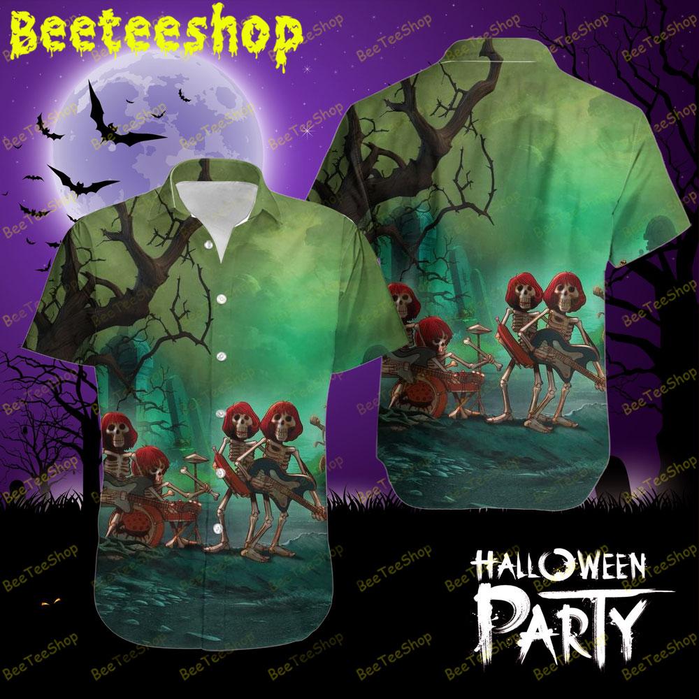 Green Style Skull Mad Monster Party Halloween Beeteeshop Hawaii Shirt