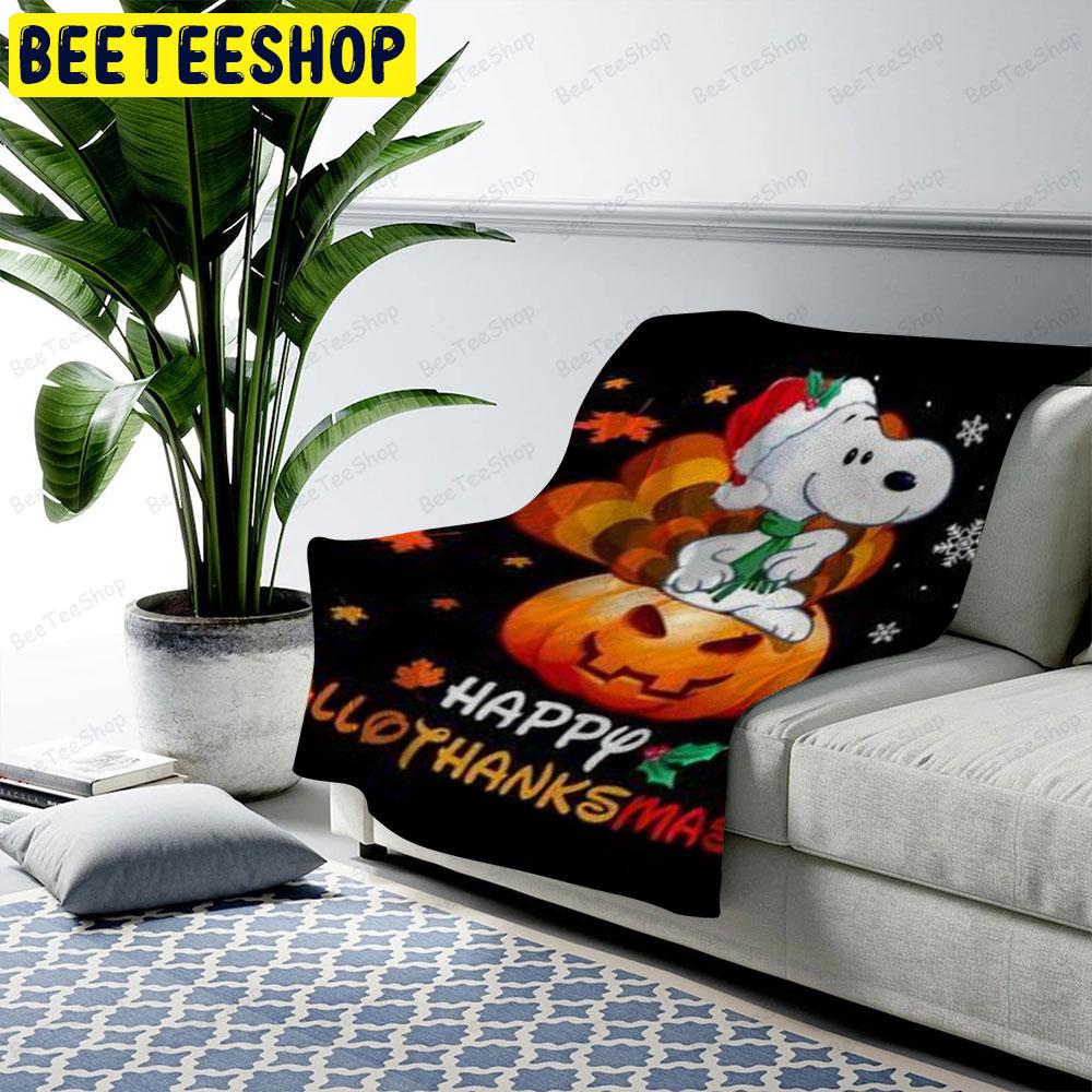 Hallo Thanks Mas It’s The Great Pumpkin Charlie Brown Halloween Beeteeshop US Cozy Blanket