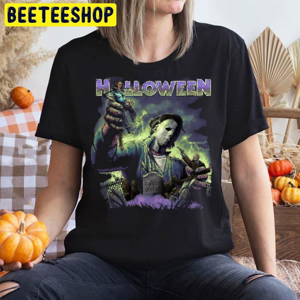 Halloween Graveyard Michael Myers Beeteeshop Trending Unisex T-Shirt