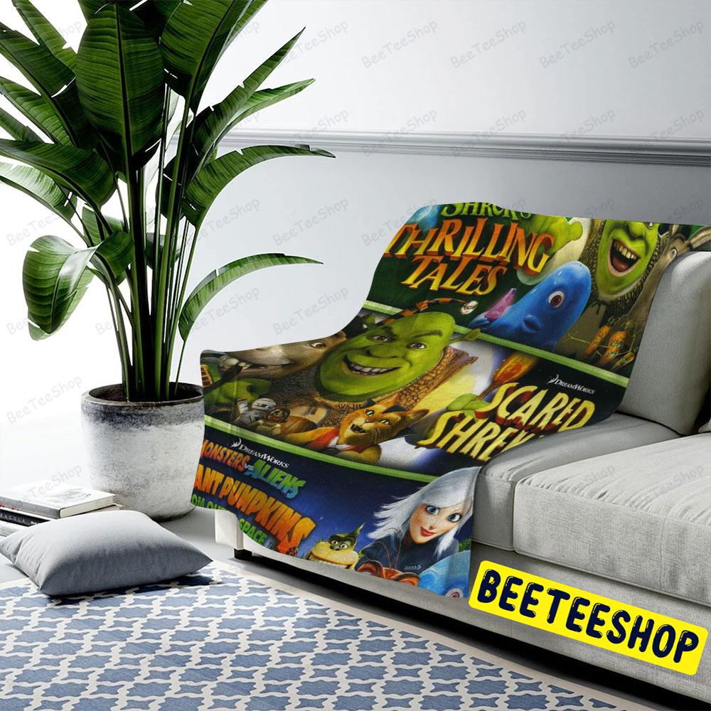 Halloween Movie Scared Shrekless Beeteeshop US Cozy Blanket