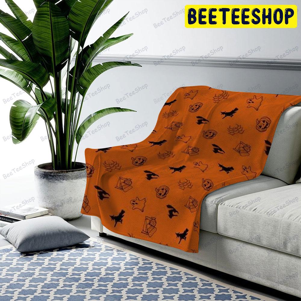 Halloween Pattern 054 Beeteeshop US Cozy Blanket