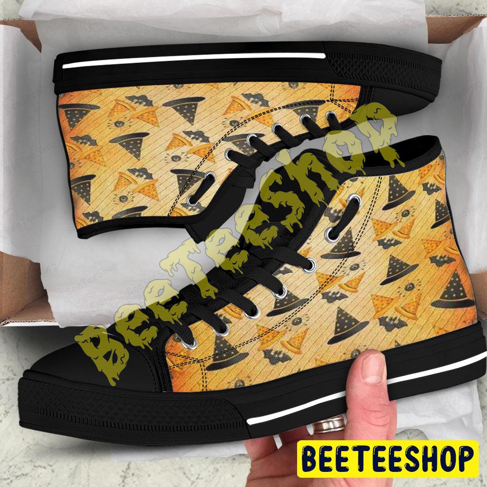 Halloween Pattern 188 Beeteeshop Adults High Top Canvas Shoes