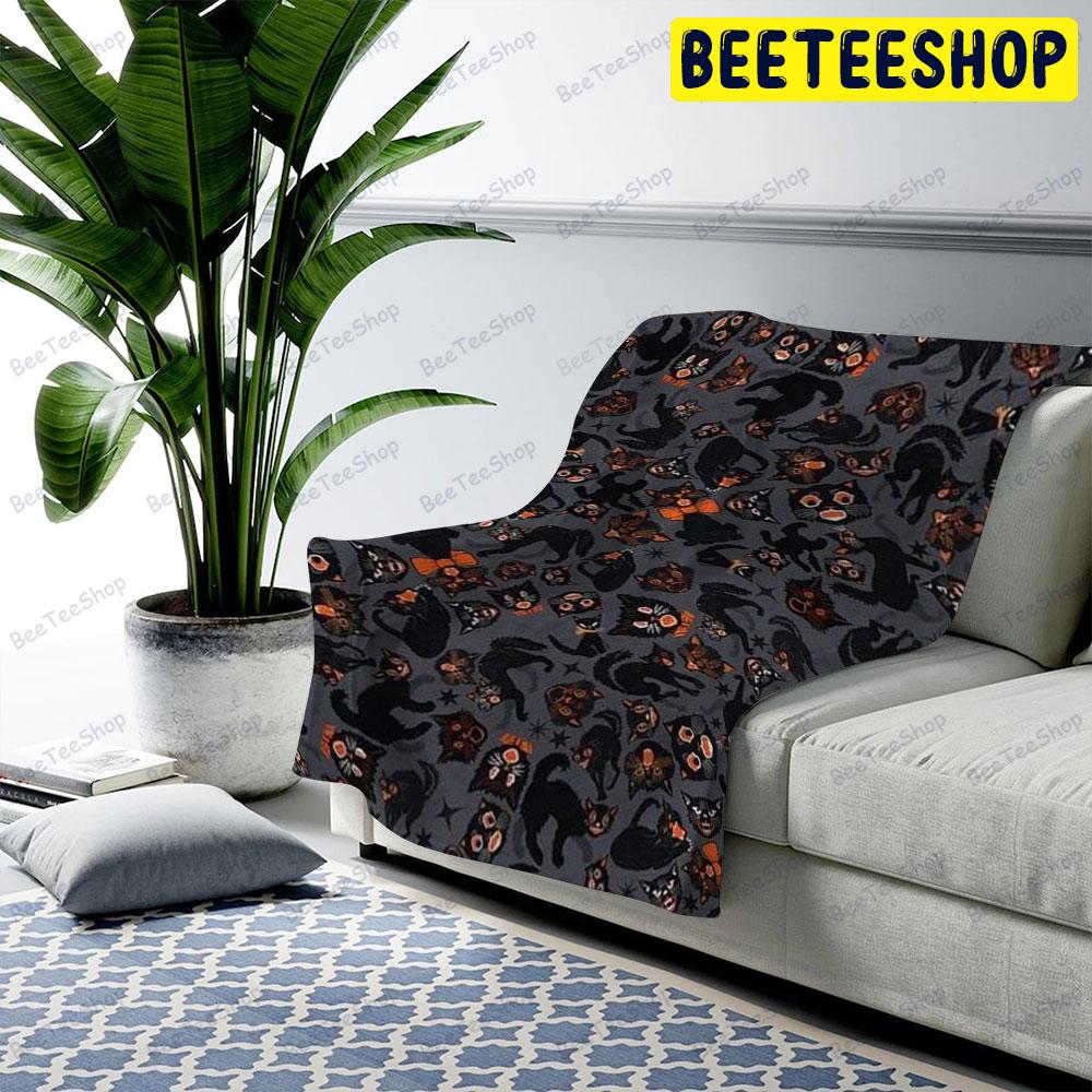 Halloween Pattern 220 Beeteeshop US Cozy Blanket