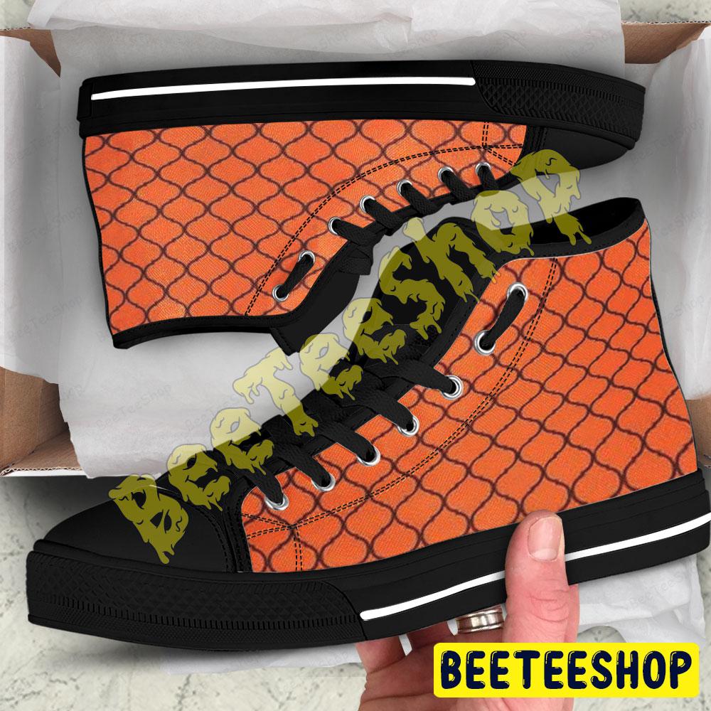 Halloween Pattern 240 Beeteeshop Adults High Top Canvas Shoes