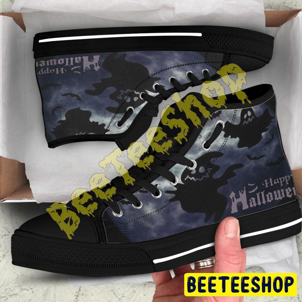 Halloween Pattern 269 Beeteeshop Adults High Top Canvas Shoes