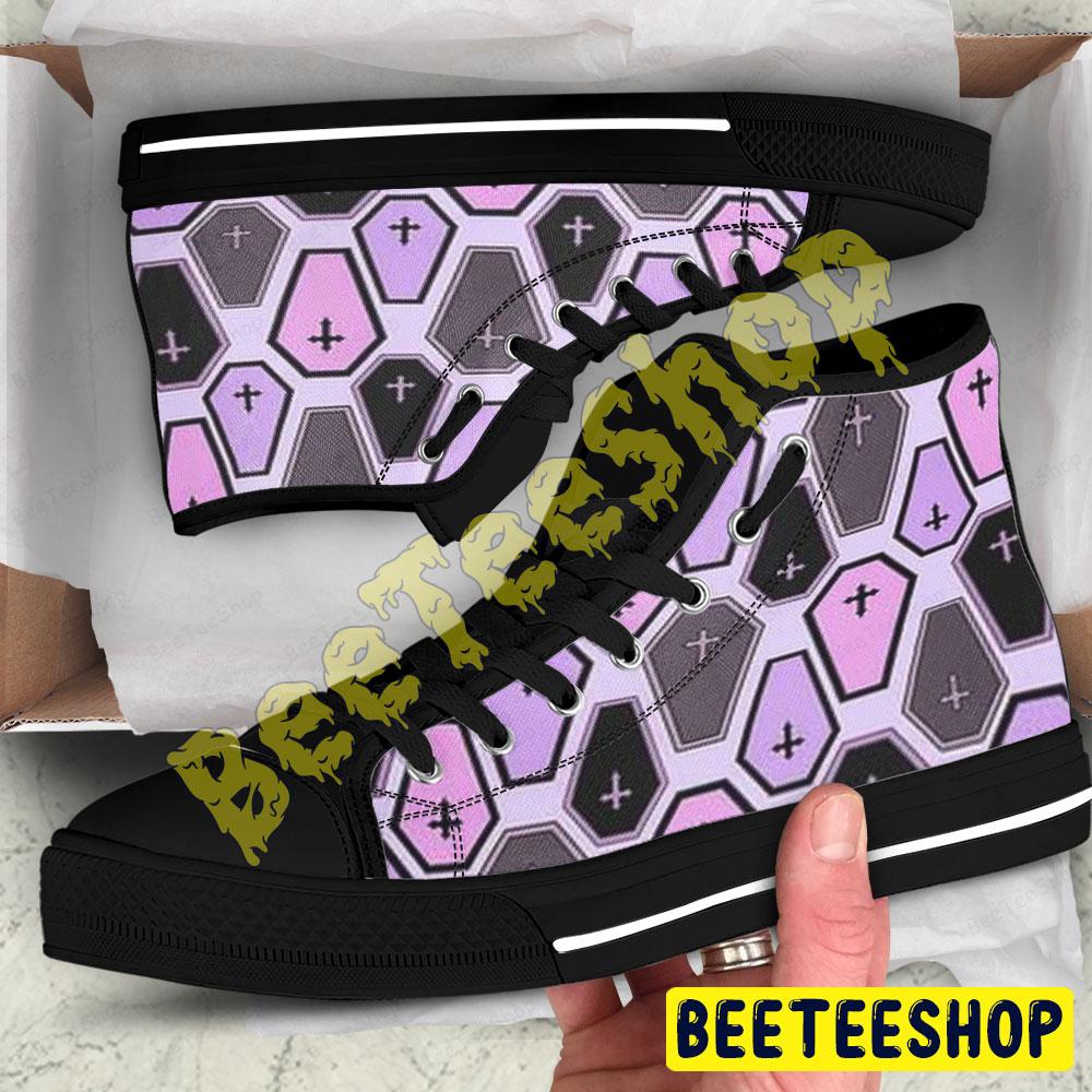 Halloween Pattern 7 Beeteeshop Adults High Top Canvas Shoes