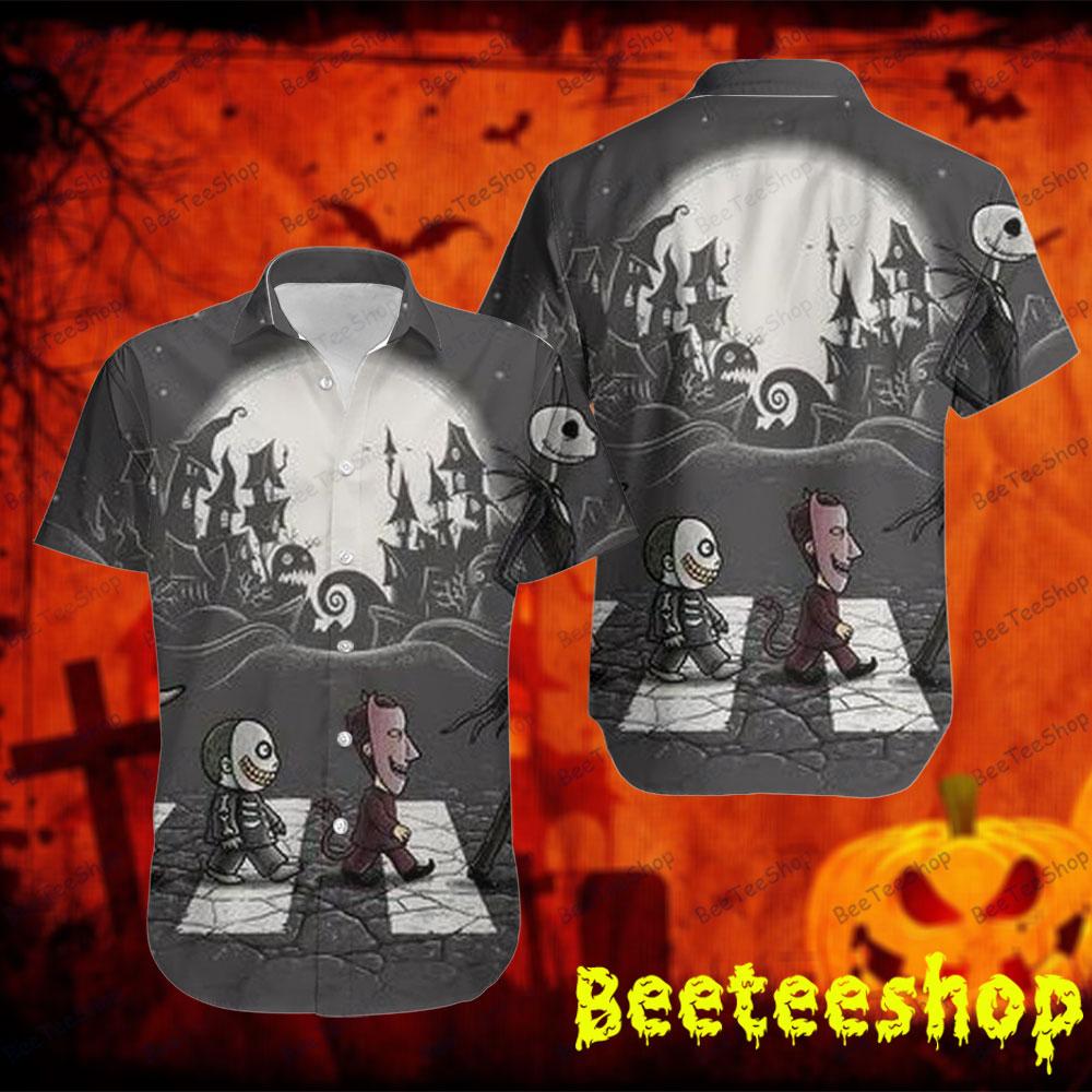 Halloween Road The Nightmare Before Christmas Beeteeshop Hawaii Shirt