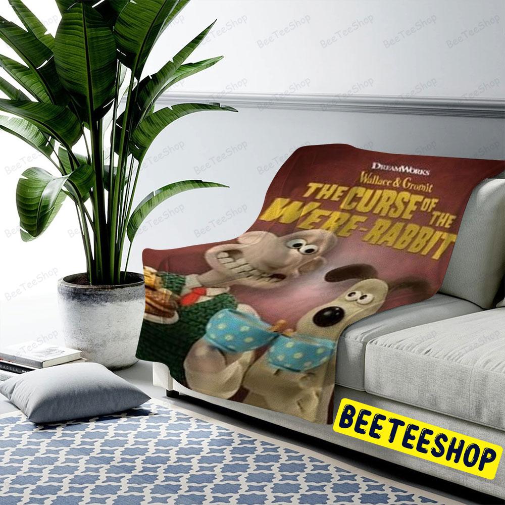 Halloween Wallace & Gromit The Curse Of The Were-Rabbit Movie Beeteeshop US Cozy Blanket