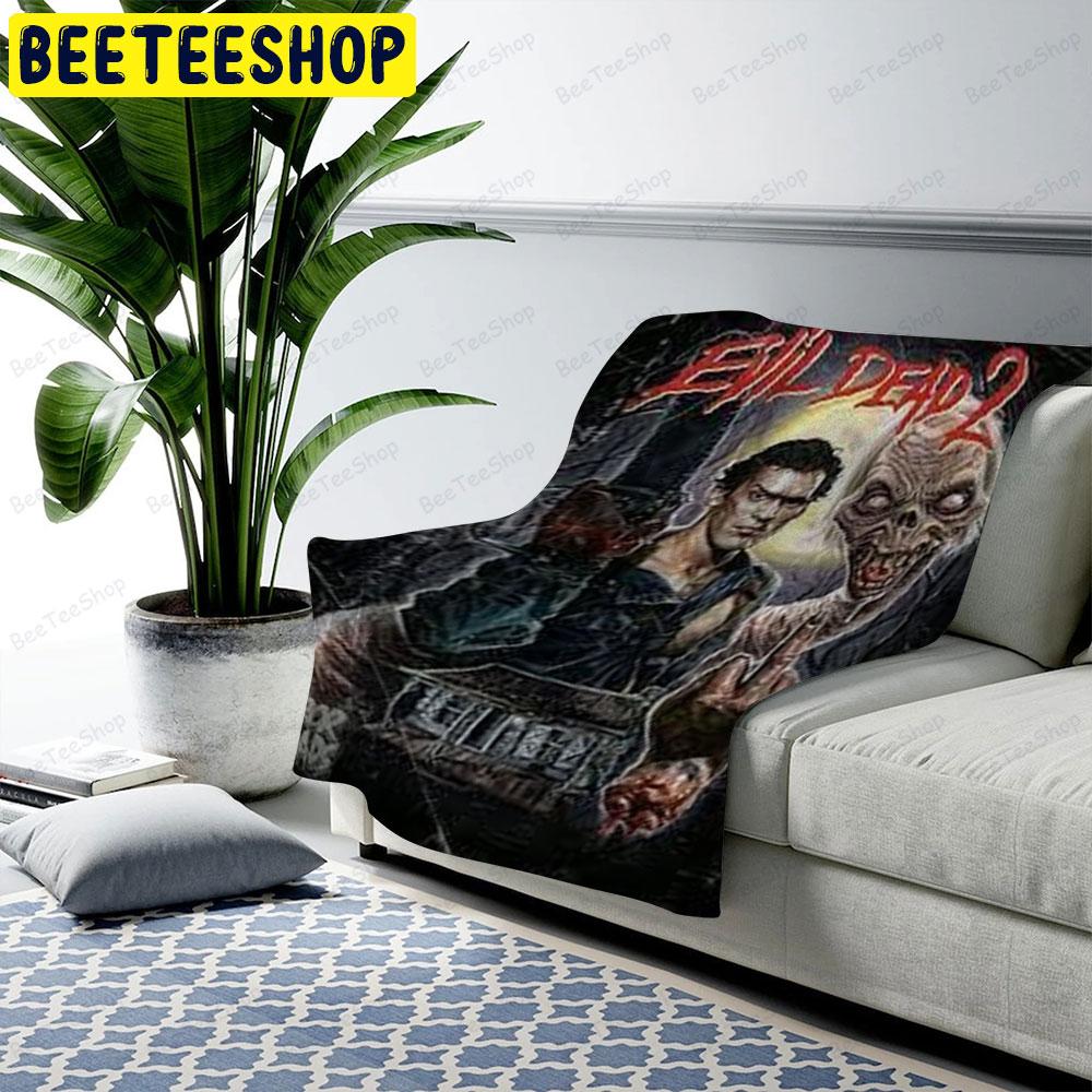 Handsome Ash Williams Evil Dead Ii Halloween Beeteeshop US Cozy Blanket