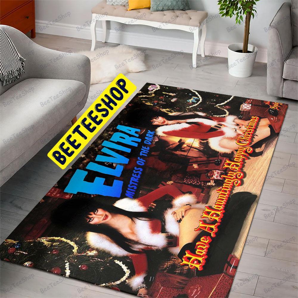 Happy Christmas Elvira Mistress Of The Dark Halloween Beeteeshop Rug Rectangle