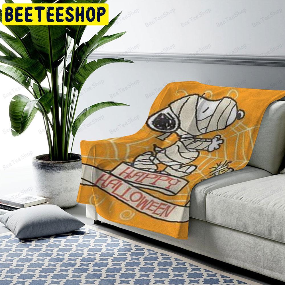 Happy Halloween It’s The Great Pumpkin Charlie Brown Movie Beeteeshop US Cozy Blanket