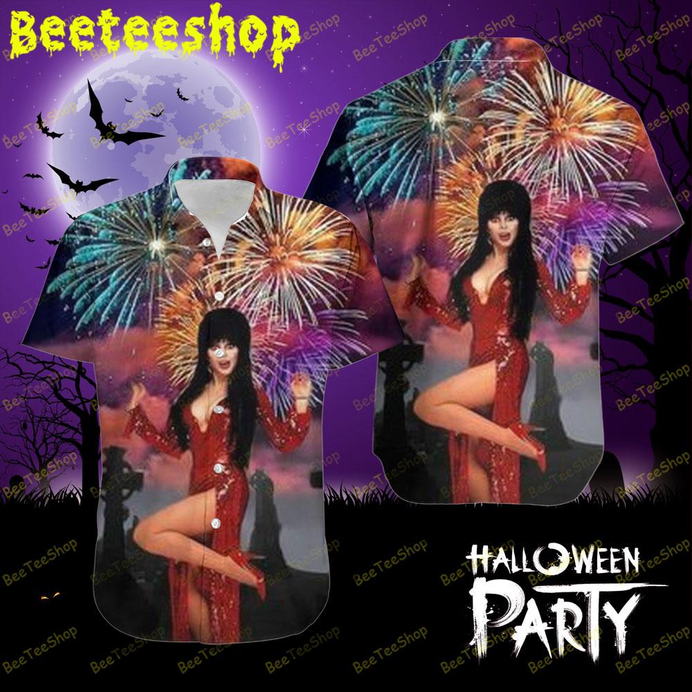 Happy New Year Elvira Mistress Of The Dark Halloween Beeteeshop Hawaii Shirt