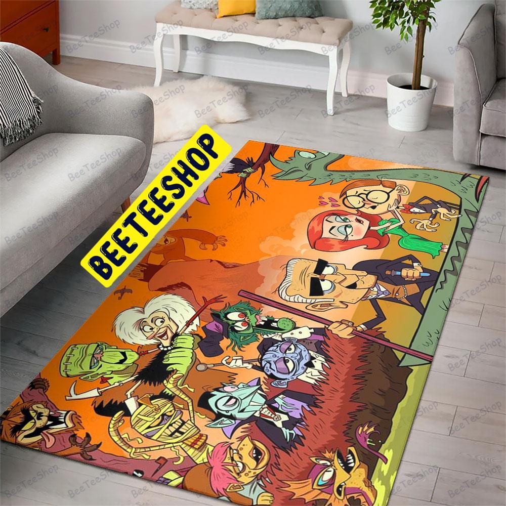 Happy Team Mad Monster Party Halloween Beeteeshop Rug Rectangle