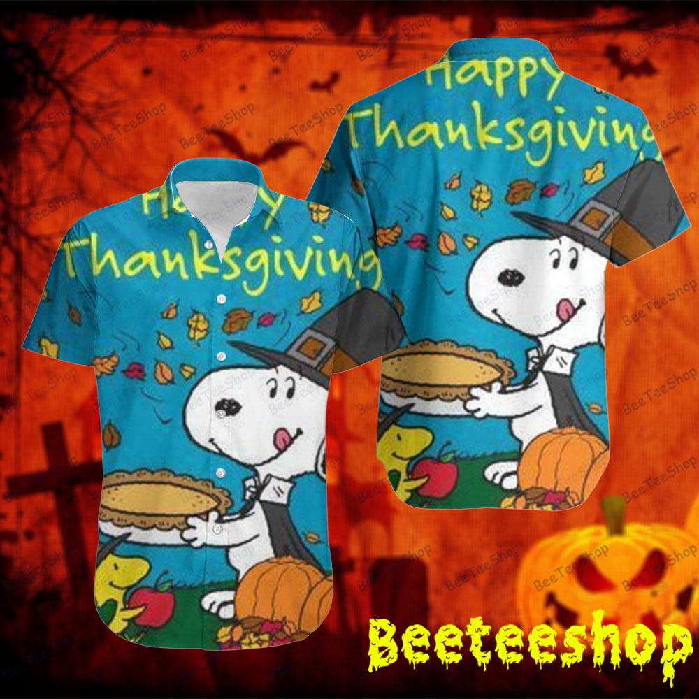 Happy Thanks Giving It’s The Great Pumpkin Charlie Brown Halloween Beeteeshop Hawaii Shirt