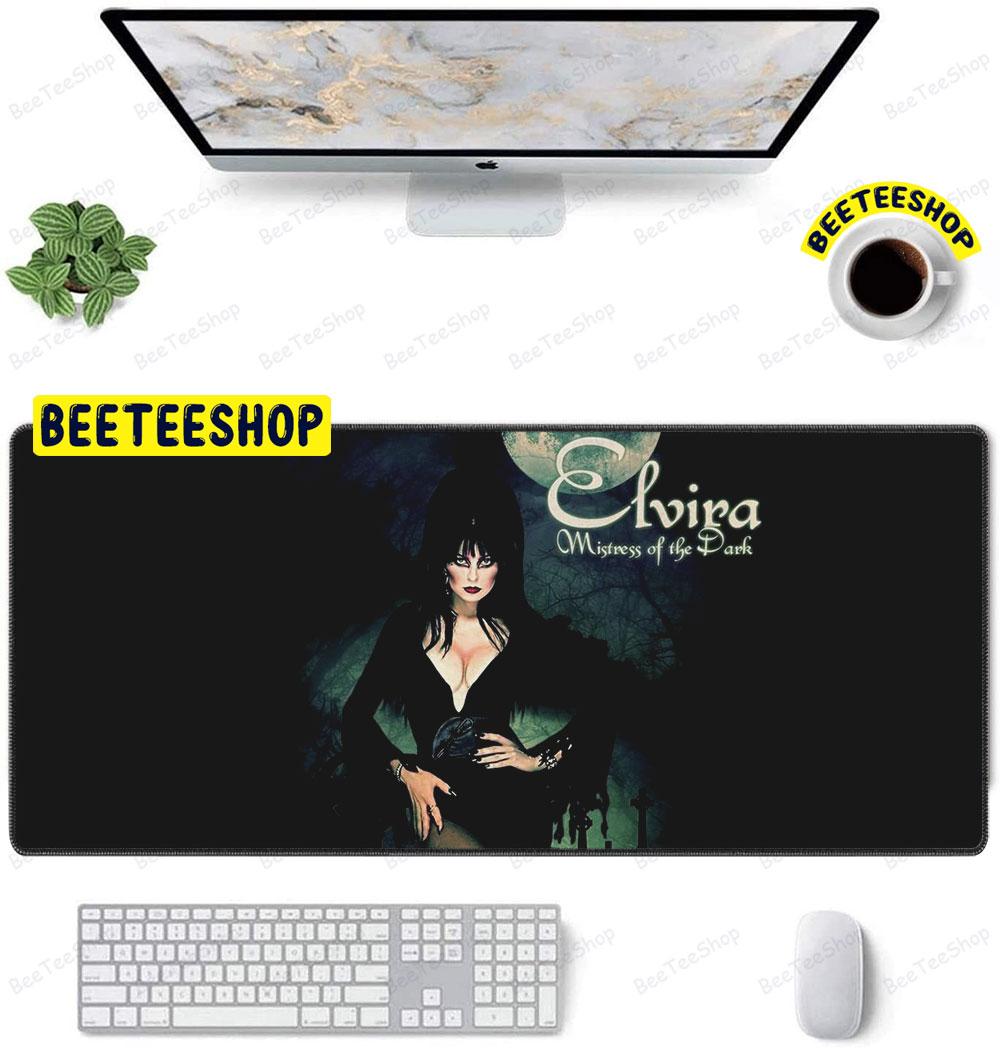 Horror Background Elvira Mistress Of The Dark Halloween Beeteeshop Mouse Pad