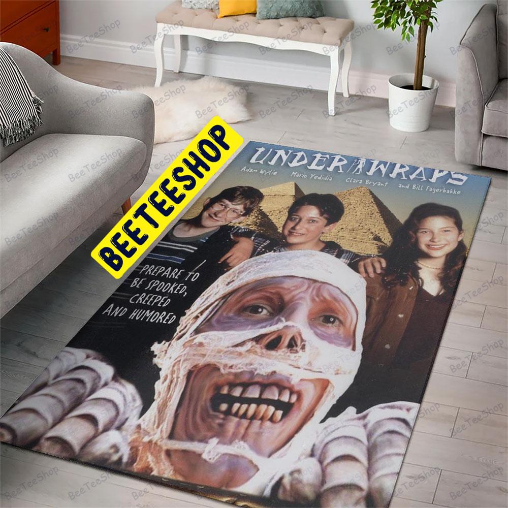 Horror Face Under Wraps Halloween Beeteeshop Rug Rectangle