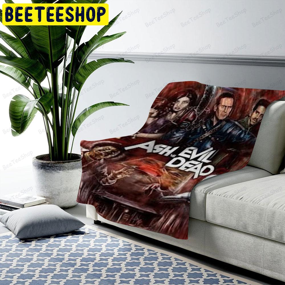 Horror Team Williams Ash Vs Evil Dead Halloween Beeteeshop US Cozy Blanket