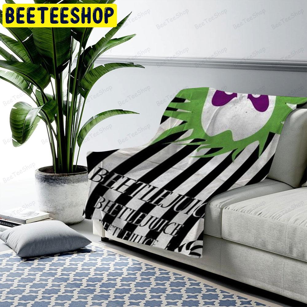 Humorrous Michael Keaton Beetlejuice Halloween Beeteeshop US Cozy Blanket