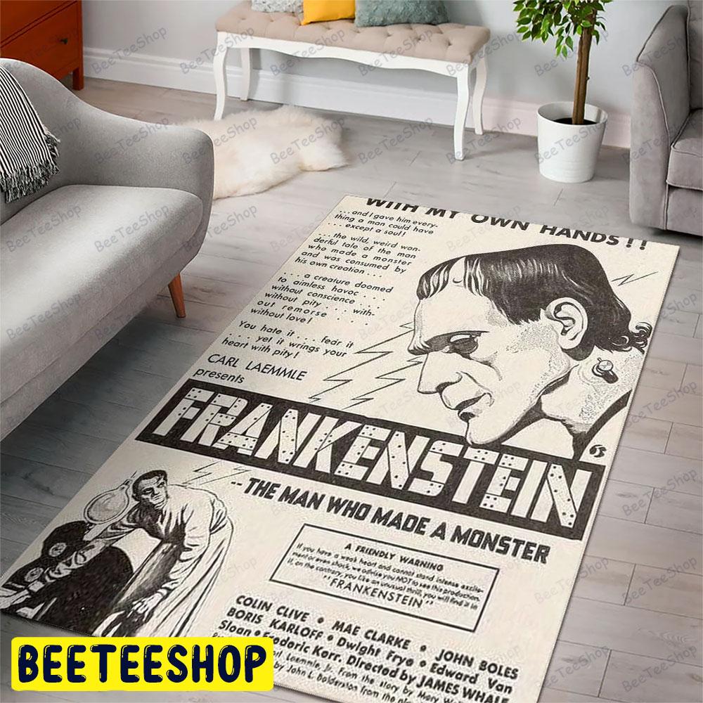 I Made Him Frankenstein Halloween Beeteeshop Rug Rectangle