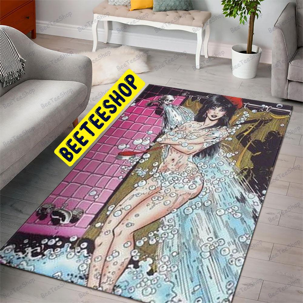 In The Bathroom Elvira Mistress Of The Dark Halloween Beeteeshop Rug Rectangle