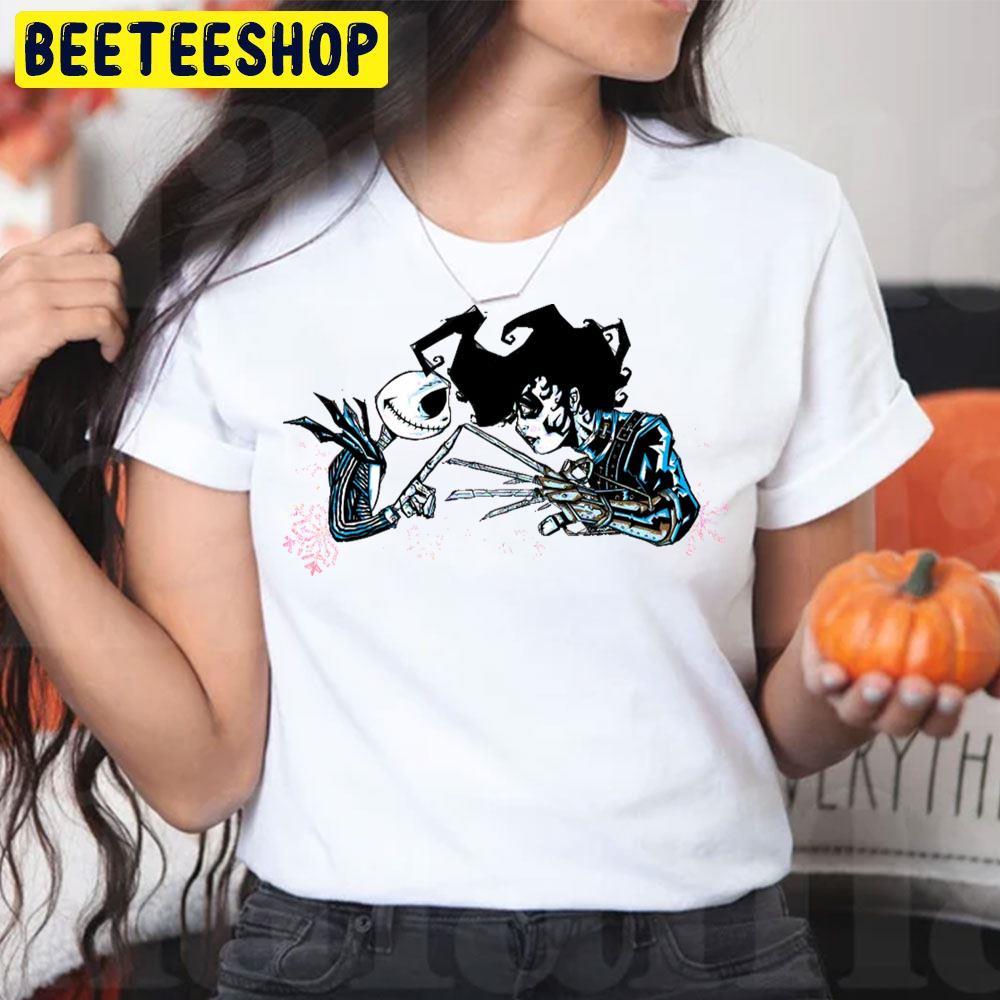 Jack And Edward Scissorhands Halloween Beeteeshop Trending Unisex T-Shirt