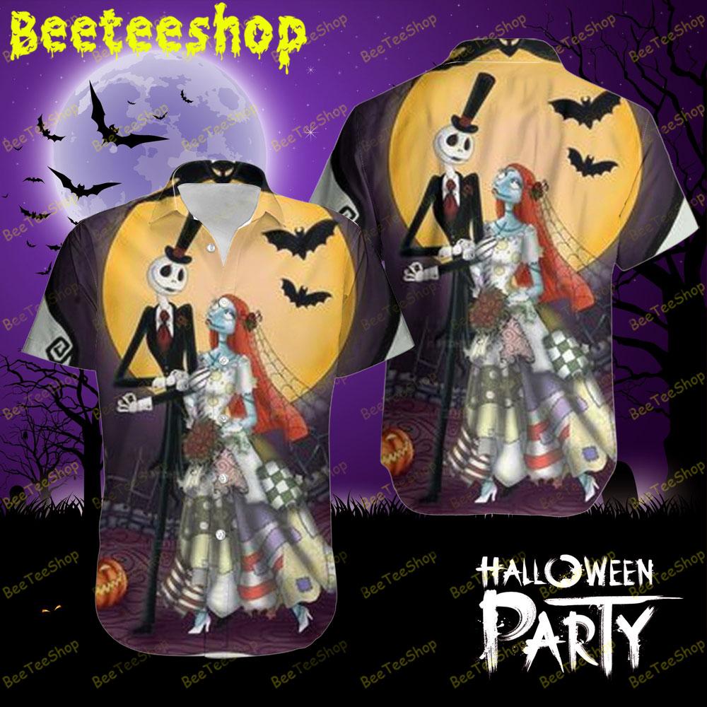 Jack And His Bride Halloween Beeteeshop Hawaii Shirt