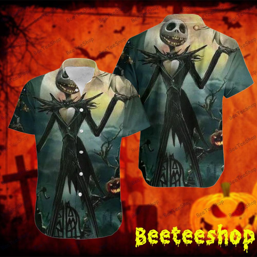 Jack Skellington And Zero The Nightmare Before Christmas Halloween Beeteeshop Hawaii Shirt