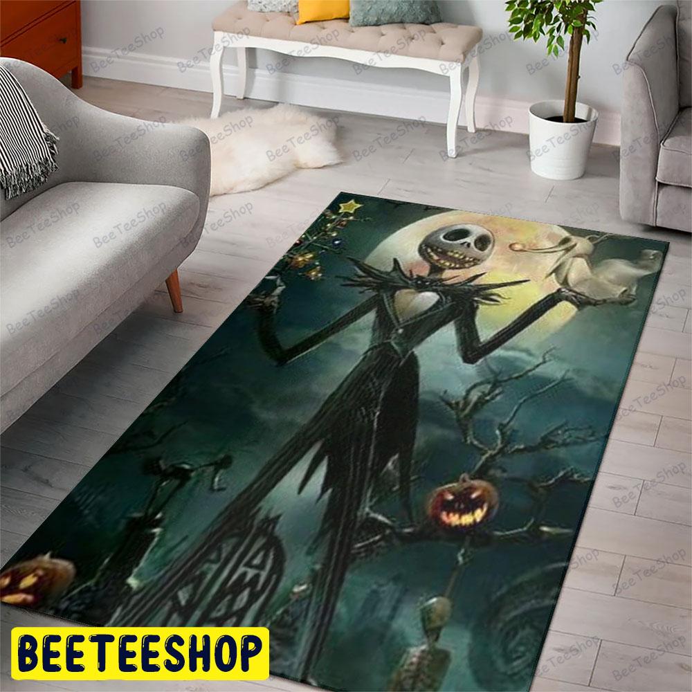 Jack Skellington And Zero The Nightmare Before Christmas Halloween Beeteeshop Rug Rectangle