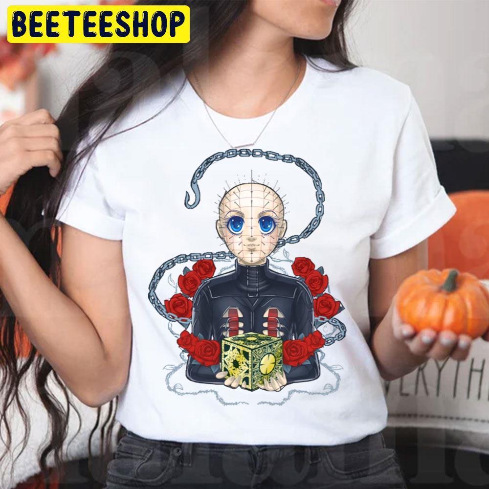 Kawaii Pin Head Chan Halloween Beeteeshop Trending Unisex T-Shirt